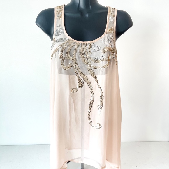 Express Tops - Express Sequined Tank